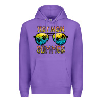 Purple hot mom summer Premium Hoodie - CowhideDigitalArt