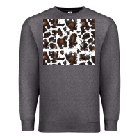 Charcoal Heather cowhide pattern Premium Sweatshirt - RanaPortraitStore
