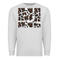 Dove Grey cowhide pattern Premium Sweatshirt - RanaPortraitStore