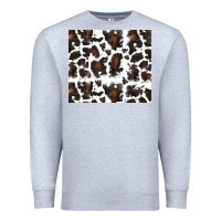 Heather Grey cowhide pattern Premium Sweatshirt - RanaPortraitStore