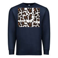 Navy cowhide pattern Premium Sweatshirt - RanaPortraitStore