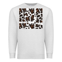 Oatmeal Heather cowhide pattern Premium Sweatshirt - RanaPortraitStore