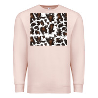 Pale Pink cowhide pattern Premium Sweatshirt - RanaPortraitStore