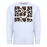 White cowhide pattern Premium Sweatshirt - RanaPortraitStore