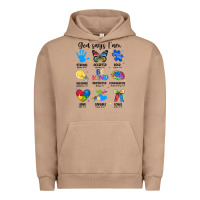 Pigment Burro god says i am autism Urban Hoodie - JahusDesignShop