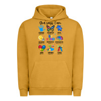 Pigment Peanut Butter god says i am autism Urban Hoodie - JahusDesignShop