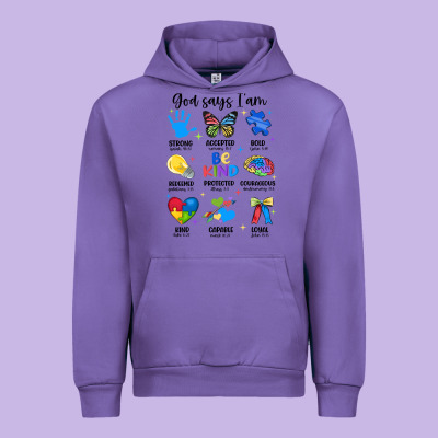 God Says I Am Autism Urban Hoodie Designed By Jahusdesignshop