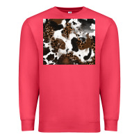 Cardinal cowhide and leopard pattern Premium Sweatshirt - RanaPortraitStore