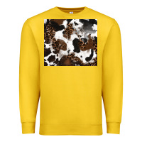 Lemon cowhide and leopard pattern Premium Sweatshirt - RanaPortraitStore