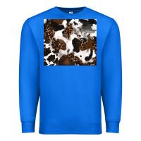 True Royal cowhide and leopard pattern Premium Sweatshirt - RanaPortraitStore