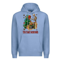 Colony Blue Skeleton tis the season Premium Hoodie - FaDigitalArtStudio