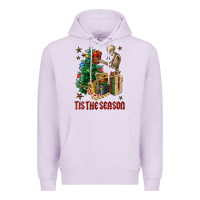 Lilac Skeleton tis the season Premium Hoodie - FaDigitalArtStudio