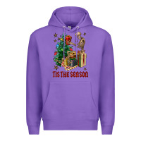 Purple Skeleton tis the season Premium Hoodie - FaDigitalArtStudio