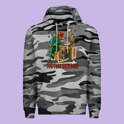 Skeleton Tis The Season Premium Hoodie Designed By Fadigitalartstudio