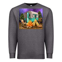 Charcoal Heather camping Premium Sweatshirt - RanaPortraitStore