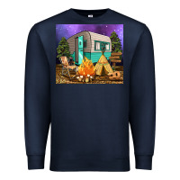 Navy camping Premium Sweatshirt - RanaPortraitStore