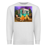 Oatmeal Heather camping Premium Sweatshirt - RanaPortraitStore