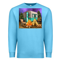Ocean Blue camping Premium Sweatshirt - RanaPortraitStore