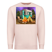 Pale Pink camping Premium Sweatshirt - RanaPortraitStore