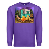 Purple camping Premium Sweatshirt - RanaPortraitStore
