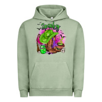 Pigment Oil Green spooky cowgirl  halloween Urban Hoodie - AdoDesignShop