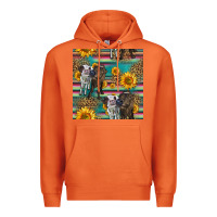 Carrot two cute heifers seamless pattern Premium Hoodie - HRA Design Shop