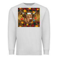 Dove Grey Christmas cow Premium Sweatshirt - RanaPortraitStore