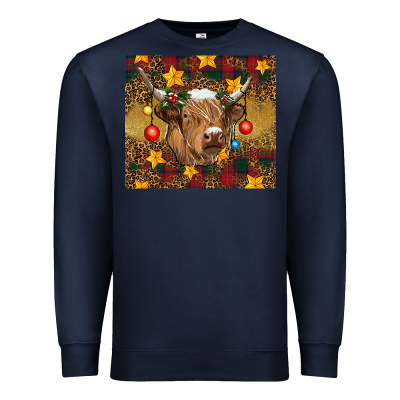 Christmas Cow Premium Sweatshirt by RanaPortraitStore | Teevron