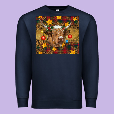 Premium Sweatshirt Christmas cow