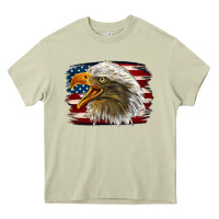 Mossy Western American Flag Eagle Heavy Core Tee - LillyAllenDesigns