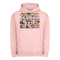Pigment Salmon i love my job for all the little reasons Urban Hoodie - JahusDesignShop