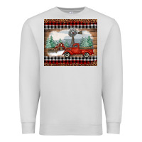 Dove Grey christmas farm and truck Premium Sweatshirt - RanaPortraitStore