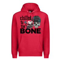 Cardinal Chilled to the bone skull winter Premium Hoodie - FaDigitalArtStudio