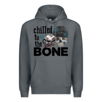 Rock Chilled to the bone skull winter Premium Hoodie - FaDigitalArtStudio