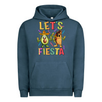 Pigment Midnight Navy let's fiesta taco Urban Hoodie - JahusDesignShop