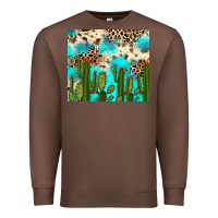 Chestnut cactus turquoise leopard cowhide tumbler rana Premium Sweatshirt - RanaPortraitStore