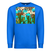 True Royal cactus turquoise leopard cowhide tumbler rana Premium Sweatshirt - RanaPortraitStore