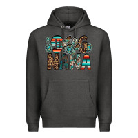 Charcoal Heather dog nana Premium Hoodie - RacoonDesign