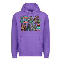 Purple dog nana Premium Hoodie - RacoonDesign