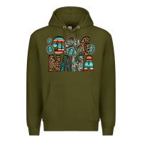 Army Green dog nana Premium Hoodie - RacoonDesign