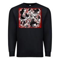 Black cowhide glitter tooled leather Premium Sweatshirt - RanaPortraitStore