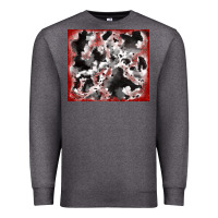 Charcoal Heather cowhide glitter tooled leather Premium Sweatshirt - RanaPortraitStore