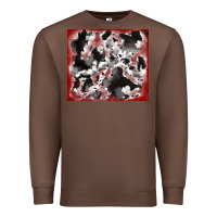 Chestnut cowhide glitter tooled leather Premium Sweatshirt - RanaPortraitStore