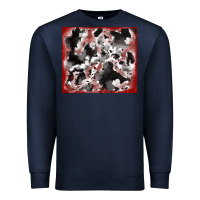 Navy cowhide glitter tooled leather Premium Sweatshirt - RanaPortraitStore