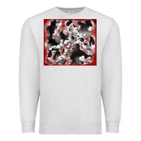 Oatmeal Heather cowhide glitter tooled leather Premium Sweatshirt - RanaPortraitStore
