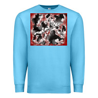 Ocean Blue cowhide glitter tooled leather Premium Sweatshirt - RanaPortraitStore