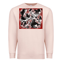 Pale Pink cowhide glitter tooled leather Premium Sweatshirt - RanaPortraitStore