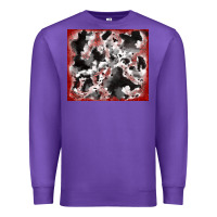 Purple cowhide glitter tooled leather Premium Sweatshirt - RanaPortraitStore