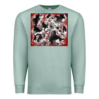Seafoam cowhide glitter tooled leather Premium Sweatshirt - RanaPortraitStore