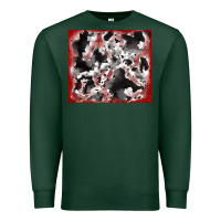 Sports Green cowhide glitter tooled leather Premium Sweatshirt - RanaPortraitStore